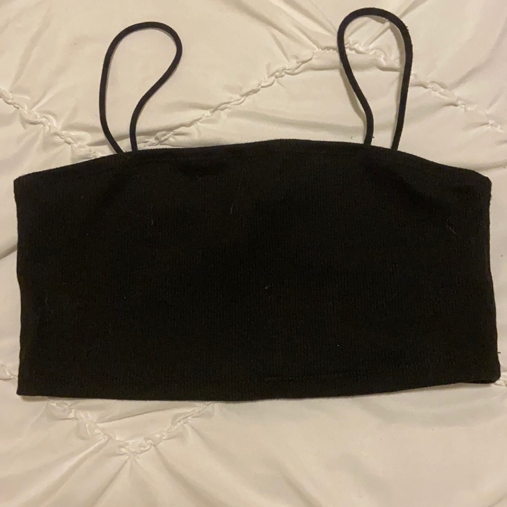 black cropped cami